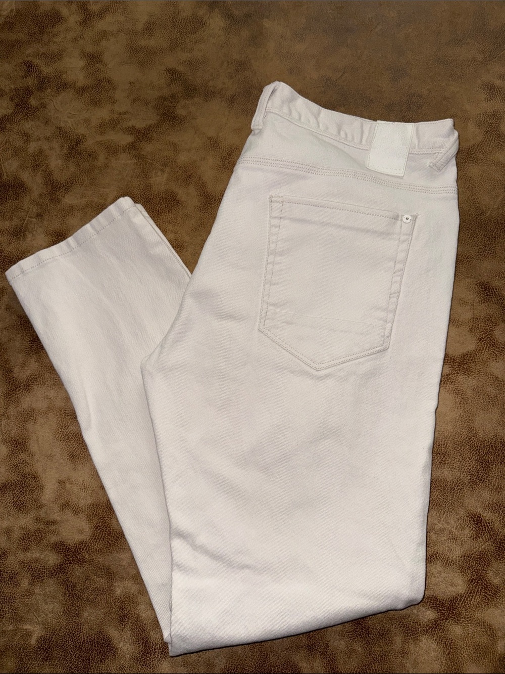 Sean John Bedford Classic Straight White Jeans Stretch Denim